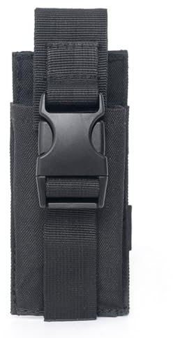 Riven Multi Pouch Small, Flashlight Holster Belt Cover Case, Tool Pouch for Outdoor Camping Hiking (Black)