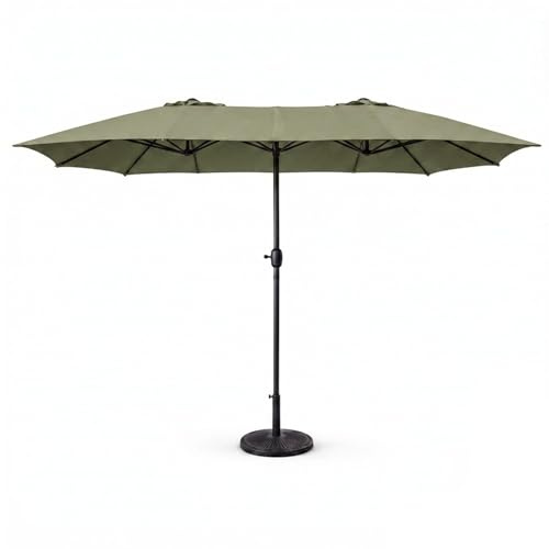 CONCEPT USINE Parasol Double Rectangulaire VENICE Vert 2,7x4,6 m