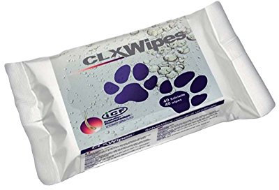 Tücher ICF CLX Wipes 40 Stück – Reinigungstücher feucht mit Chlorhexidin für Hunde, Katzen und Welpen