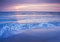 wandmotiv24 Fototapete Romantisch Strand Sonnenuntergang, XL 350 x 245 cm - 7 Teile, Wanddeko, Wandbild, Wandtapete, Meer, Romantisch, Wellen M0895