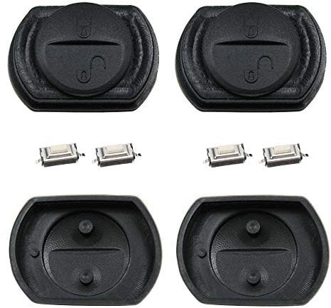 Repair Reparatur Satz Auto Schlüssel Austausch 2X Tastenfeld + 4X Drucktasten/Mikro Taster kompatibel für Mitsubishi Carisma Colt Space Star Smart Forfour 454