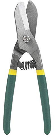 Tijeras de chapa, Alemania Tipo Manual Tijeras de estaño de acero Tijeras de metal Tijeras de corte de chapa Cortadores para cortar chapa de aluminio, cuero, cartón, cartón y plástico(8 in)