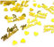 Just married Herzen Herzchen Herze Love Hochzeit Tischdeko Streudeko Konfetti (Just-Married-Gold, 200)