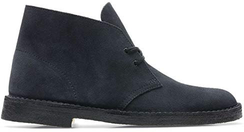 Clarks ORIGINALS Desert Boot, Stivaletti Bassi con Lacci Uomo, Blu Navy Scamosciato, 44 EU