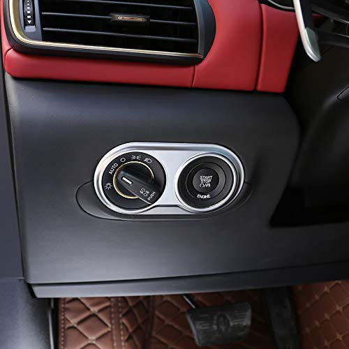 JIERS Für Maserati Lavante 2016, ABS Chrom Scheinwerfer Schalter Rahmenabdeckung Trim Car Styling
