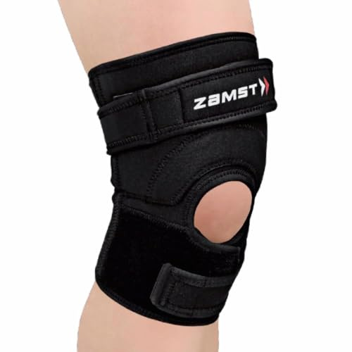 Zamst JK-2 - Rodillera Deportiva de Compresión para Saltadores - Talla S | Almohadilla de Presión para Zona Baja de la Rótula, Hombres, Mujeres y Niños, Cómoda, Ideal en Salto y Dolores de Crecimiento