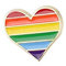 Naehgedoens.de Emaille Pin buntes Regenbogen-Herz | Rainbow | Brosche | Anstecknadel | Anstecker