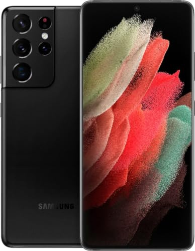 Samsung Smartphone Galaxy S21 Ultra 5G de 256 GB con Sistema Operativo Android Color Negro (Reacondicionado)