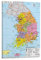 Hellove Geopolitische Südkorea-Karte, Leinwand-Kunst-Poster, Wandkunstdruck, Modern, 20 x 30 cm, Coated, Full Color