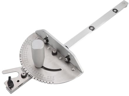 TOPINCN Gehrungslehre, Aluminium-Tischzubehör Tischsägenzubehör Sägegehrungslehre mit Hoher Genauigkeit Mehrere Winkel Zum Messen für die Holzbearbeitung