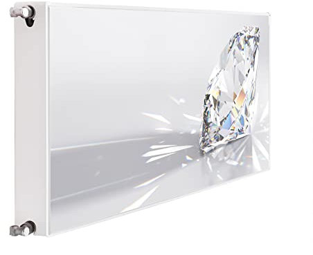 DarHaus Magnet Heizkörperverkleidung Heizkörperabdeckung Heizung Schutz, 140x60 Motiv Diamant