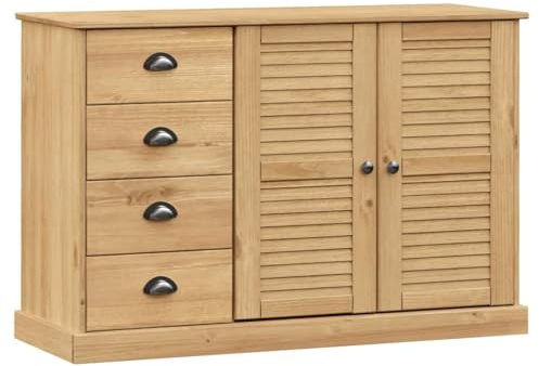 vidaXL Sideboard mit Schubladen VIGO 113x40x75 cm Massivholz Kiefer