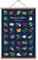 ZDFDC Küche Poster-Kräuter & Gewürze,Gewächse Poster,Wandbilder auf Leinwand in A2-Größe mit Teakholz-Holzposterleiste und Magnetbefestigung 60X40cm(Dunkelblau)