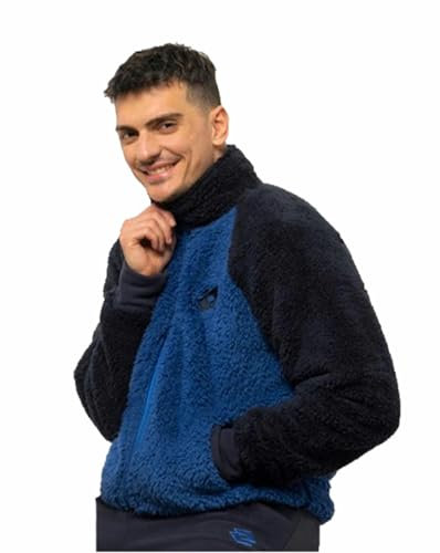 Lotto Tuta UOMO in Pile con Zip Intera - Tuta Uomo Casa - Tuta Uomo Invernale - Tuta Uomo Completa - Tuta Uomo Pile (2024 JEANS, XL)
