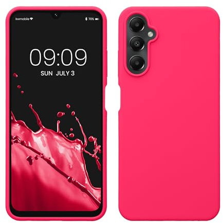 kwmobile Housse Compatible avec Samsung Galaxy A05s Coque - Housse de téléphone Protection Souple en TPU Silicone - Rose Fluo