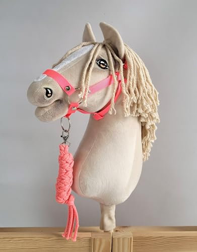 Hobby Horse Set: Kante A3 + Strang binden - neon-pink