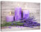 ZXHYWYM Zen Leinwand Wanddekoration lila Lavendel und Kerzen Wandbilder Zen Meditation Malerei Spa Badezimmer Kunstdruck für Yoga spirituelles Büro mit Rahmen (B (30.00 x 45.00 cms))