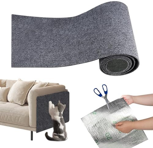 IGTOPS Selbstklebend Kratzmatte Katze Kratzschutz Teppiche für Sofa Möbel Tür,DIY Trimmbarer multifunktional-Teppich Matte, Bodenschutzmatte, Antirutsch Treppenstufen Matten
