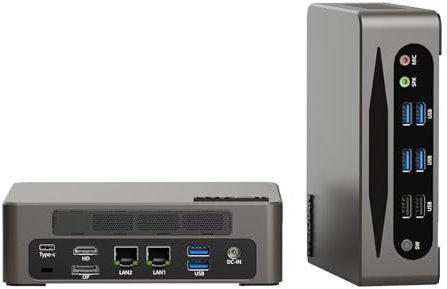 WEIDIAN Mini PC, Mini Computer 13th Gen Core i7-1360P(up to 5.0GHz), Tiny PC USB4.0, HD, DP 8K Triple Display, Win 11 6USB3.2, 2.5G RJ45 LAN, WiFi6, BT5.2(64GB DDR5 RAM 2TB M.2 SSD 2TB HDD)