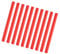 Emoshayoga Glue Gun Stick Sealing Wax Stick, 7mm Flexible Hot Seal Sticks for Envelopes Cards Manuscripts Smokeless, Bright Red (10 Pack)
