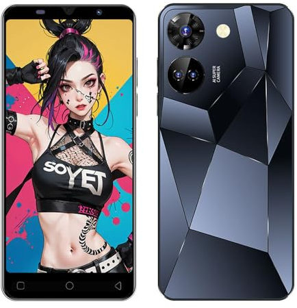 Tagesangebot für Smartphone, 5,0-Zoll-Display, Android 9.0, Dual-SIM, 16 GB ROM [erweiterbar bis zu 128 GB], Handy 3G (C20Pro-Black)