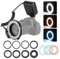 WildWill HD-130 Makro-LED-Ringblitzlicht, LCD-Display, 3000–15000 K, GN15-Leistungsregelung, mit 3 Blitzdiffusoren, 8 Adapterringen für Kameras