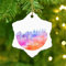 Amerika San Francisco City Skyline Weihnachtsschmuck, bunte Städte, Landschaft, Ornamente, Weihnachtsdekoration, Andenken, Neuheit, Keramik-Weihnachtskugel für Weihnachts-Party-Dekorationen