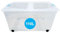 RelianceUK 2 x 110 Litre Extra Large Plastic Storage Boxes with Clip Lock Lids & Wheels | Clear Big Containers for Clothes Shelves | 110L Stackable Multipurpose Storage Tubs for Home Office Kitchen