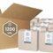 Blancoplata Servilletas papel 1200 unidades Reciclado Color Natural 33x33cm Plegadas en 1/4 100% celulosa Doble capa Máxima suavidad y resistencia Papel gofrado de micropunto