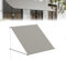 YRHome Toldo retráctil con brazo caído, 150 x 145 cm, toldo para balcón y protección solar para terraza/jardín, resistente a la intemperie, con protección UV, incluye accesorios de montaje, ideal para