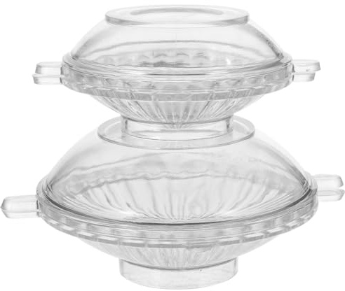 Operitacx 2 Stück Teiliges Kunststoff Kerzenform für DIY Duftkerzen Schwimmkerzen Gießen Langlebig Einfach zu Entformen Transparent für Handgefertigte Kerzen und Seifen Herstellung