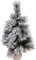 Mini Weihnachtsbaum mit Schnee - Kleiner Bonsai Deko Christbaum verschneiter Tannenbaum 45 cm