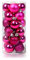 Ectkuee Ø 4 cm / 24pcs Stücke Weihnachtskugeln Set Deko Bunt glänzend Weihnachtsbaum Schmuck Anhänger Weihnachten Neujahr Rose