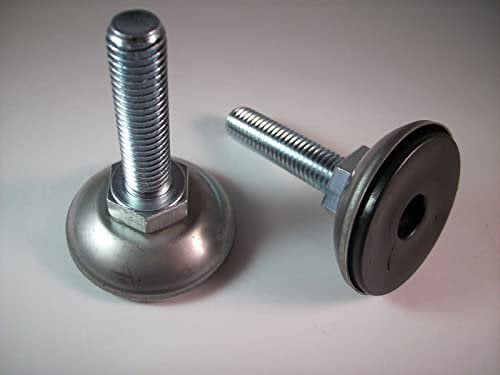2 Regolatore di altezza/Piede/ Piede/Vite di livellamento a pavimento, rotonda, con tappo in acciaio inox