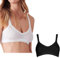 Cotonella 2 Brassiere Cotone Elasticizzato. 1 Nero + 1 Bianco Quarta