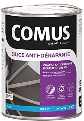 SILICE ANTIDERAPANTE 4 KG - Charge antidérapante à base de silice pour peintures de sol - COMUS