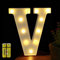 HONPHIER® Buchstaben Lichter Alphabet Lampe LED Brief Beleuchtung Buchstabe Licht Beleuchtete Buchstaben Nachtlichter Dekoration für Geburtstag Party Hochzeit Kinderzimmer (V)