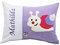Glückspilz Namenskissen Babykissen I Schnecke I Lila I 40 x 60 cm
