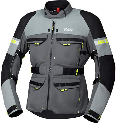 IXS Tour Adventure Gore-Tex Motorrad Textiljacke, dunkelgrau/schwarz, XL