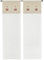 emmevi Tenda Finestra Porta Interno Coppia 2 pz Cuore Shabby Chic Mod.TENDA RICAMATA 1 CONF 60X240 ROSSO