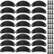 24 PCS Coquille Bouton de Meuble Armoire, Poignée de Armoire Noir avec des Vis, Poignée Coquille Vintage en Fer Pour Tiroir de Armoire, Tiroir de Cuisine, Portes des Meubles, Porte de Placard