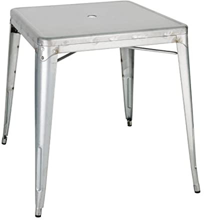Bolero Bistro Tisch quadratisch aus verzinktem Stahl 668mm