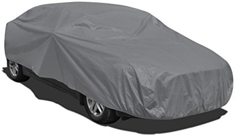Susany Vlies Autoabdeckung Wasserabweisend Schutzhülle 572 x 203 x 122 cm Grau 70 g/m²