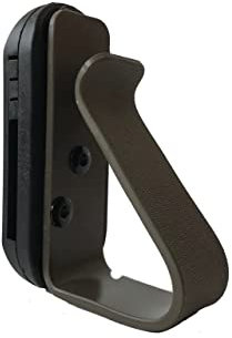 Sportschütze Gehörschutz Halter Spuckschutz/Visier Halter Trage Clip Kydex (Schwenkbare Clip Steingrau Oliv)