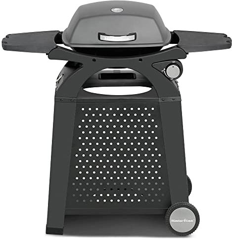 MASTER COOK Griglia a gas propano, barbecue da tavolo portatile con carrello per patio, campeggio, viaggio