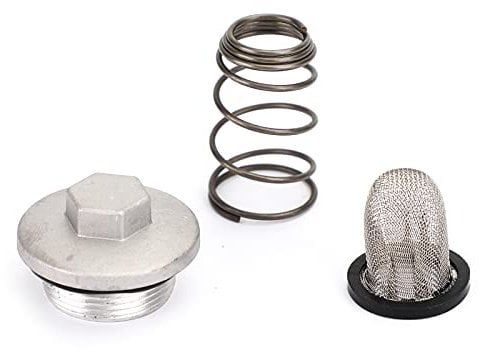 Vipih-Eu Ölablassschraube Mit O-Ring, Feder, Filter Passend Für Gy6 50Cc 125Cc 150Cc Chinesisches Roller Moped