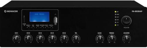 Monacor PA-803DAP ELA-Verstärker 30W 1-Kanal 1-Zonen