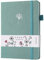 SeQeS Ballpunkt-Tagebuch, A5, 160 g/m², wasserfestes Papier, Punkte-Tagebuch, mit Innentasche (Ginkgo Leaf)