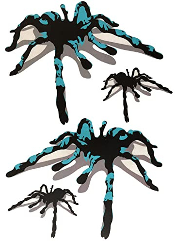 3D Spinne Auto Aufkleber Personalisierte Car Decal Sticker Scary Simulation Spinne Aufkleber Monster Kratzstreifen Aufkleber Wetterfest Selbstklebend Auto Terror Aufkleber für Laptop Wand Motorrad