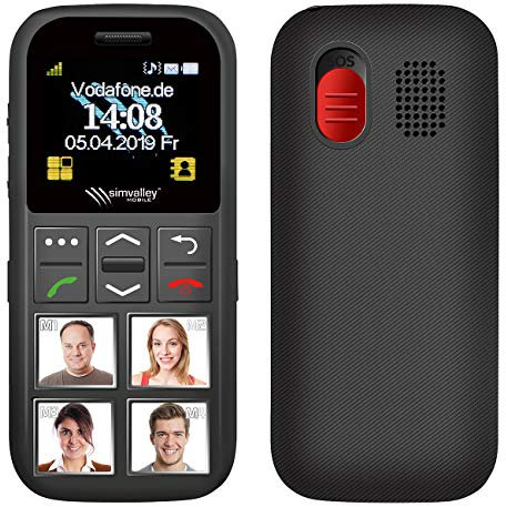simvalley MOBILE Großes Seniorenhandy: Senioren-Handy, Garantruf Premium, Versandrückläufer (Seniorenhandy mit Notfallknopf, Senioren-Handy ohne Simlock, Taschenlampen)